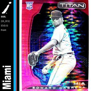 Miami Marlins (Edward Cabrera) - BSBL [15_EC1] - Rookie Card (RC)
